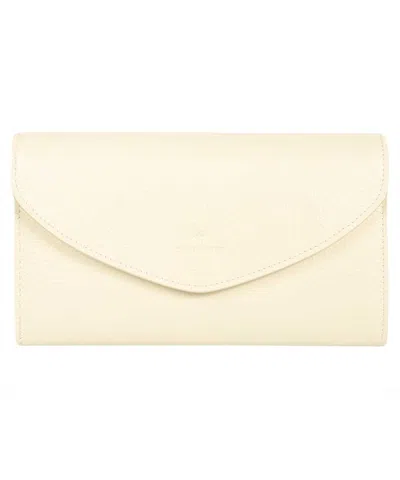 Il Bisonte Leather Clutch In White