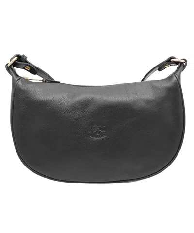 Il Bisonte Leather Crossbody Bag In Black