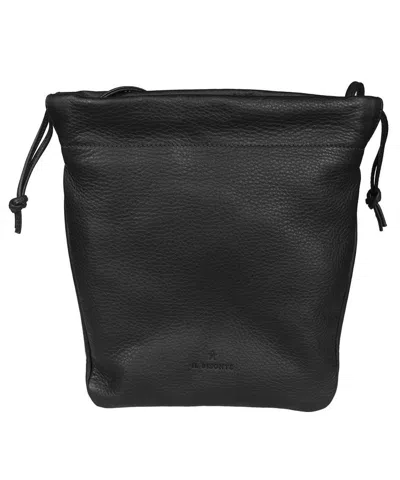 Il Bisonte Leather Crossbody Bag In Black