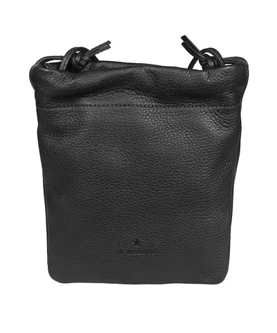 Il Bisonte Leather Crossbody Bag In Black