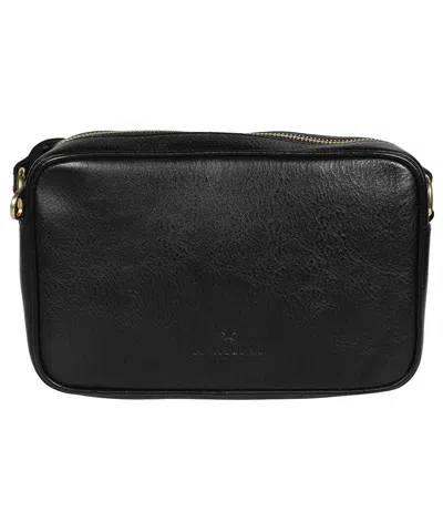 Il Bisonte Leather Crossbody Bag In Black