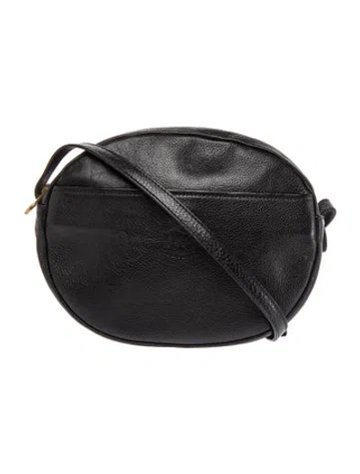 Pre-owned Il Bisonte Leather Crossbody Bag In Black