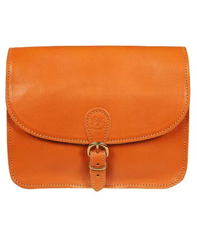 Il Bisonte Leather Crossbody Bag In Brown