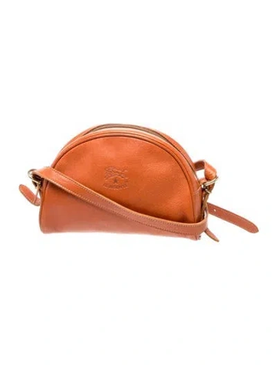 Pre-owned Il Bisonte Leather Crossbody Bag In Brown