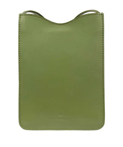 Il Bisonte Leather Crossbody Bag In Green