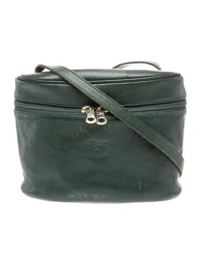 Pre-owned Il Bisonte Leather Crossbody Bag In Green
