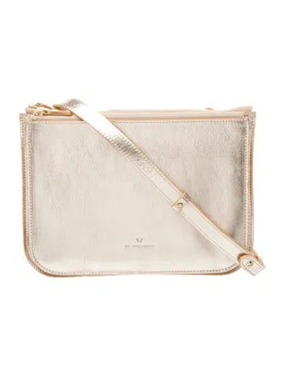 Pre-owned Il Bisonte Leather Crossbody Bag In Neutral