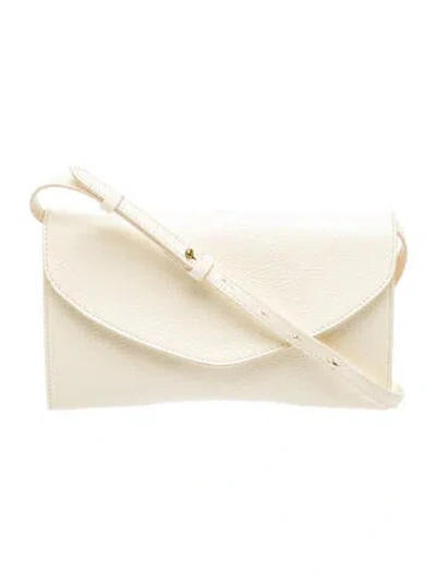 Pre-owned Il Bisonte Leather Crossbody Bag In Neutrals