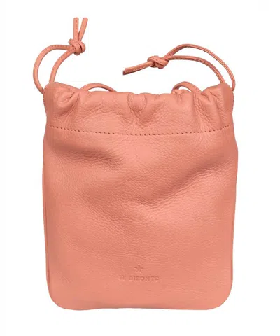 Il Bisonte Leather Crossbody Bag In Pink