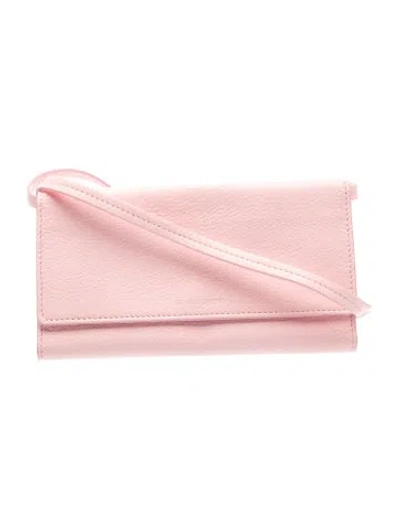 Pre-owned Il Bisonte Leather Crossbody Bag In Pink