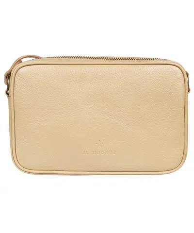 Il Bisonte Leather Crossbody Bag In Sand