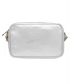Il Bisonte Leather Crossbody Bag In Silver