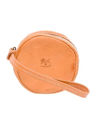 Pre-owned Il Bisonte Leather Crossbody Bag W/ Tags In Brown