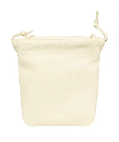 Il Bisonte Leather Crossbody Bag In White