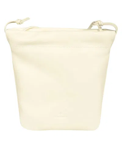 Il Bisonte Leather Crossbody Bag In White