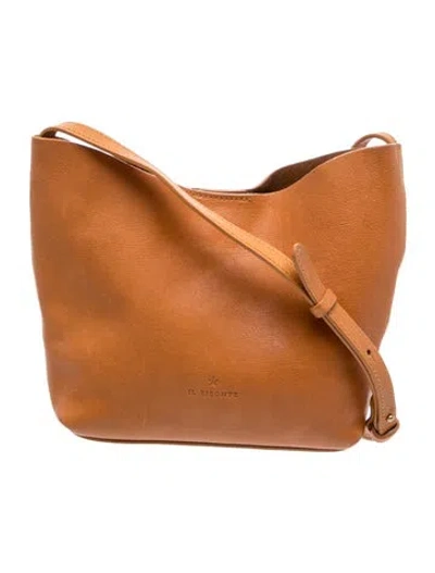 Pre-owned Il Bisonte Leather Hobo In Brown