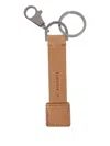 Il Bisonte Leather Keyring In Brown