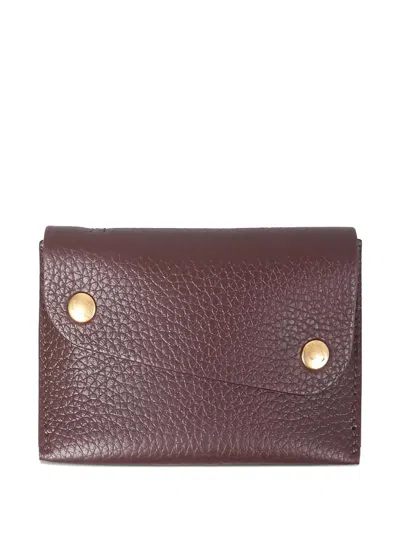 Il Bisonte Leather-keyring Cardholder In Brown