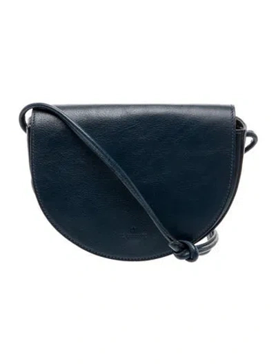 Pre-owned Il Bisonte Leather Shoulder Bag In Blue