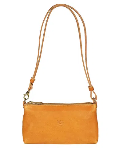 Il Bisonte Leather Shoulder Bag In Brown
