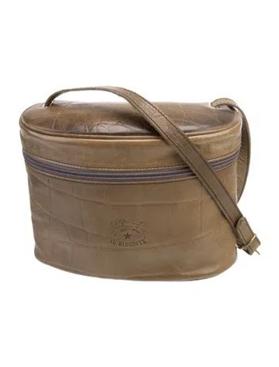 Pre-owned Il Bisonte Leather Shoulder Bag In Green