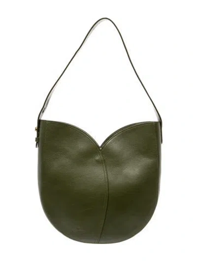 Pre-owned Il Bisonte Leather Shoulder Bag In Green