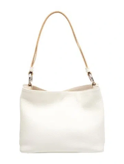 Pre-owned Il Bisonte Leather Shoulder Bag In Neutral