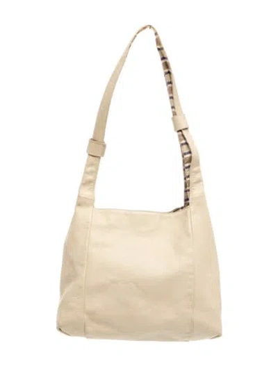 Pre-owned Il Bisonte Leather Shoulder Bag In Neutral