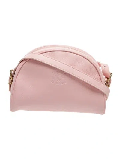 Pre-owned Il Bisonte Leather Shoulder Bag In Pink