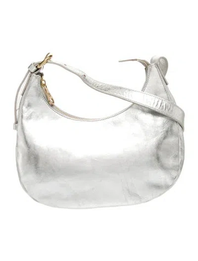 Pre-owned Il Bisonte Leather Shoulder Bag In White