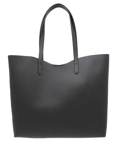 Il Bisonte Leather Tote In Black