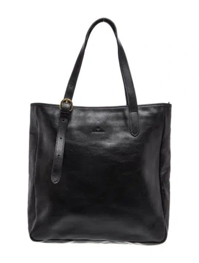Pre-owned Il Bisonte Leather Tote In Black
