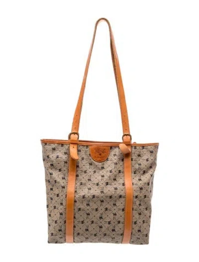 Pre-owned Il Bisonte Leather Tote In Brown/neutrals