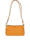Il Bisonte Leather Zip-top Shoulder Bag In Brown