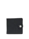 Il Bisonte Logo-debossed Bi-fold Wallet In Black