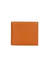 Il Bisonte Logo Double Fold Wallet In Orange