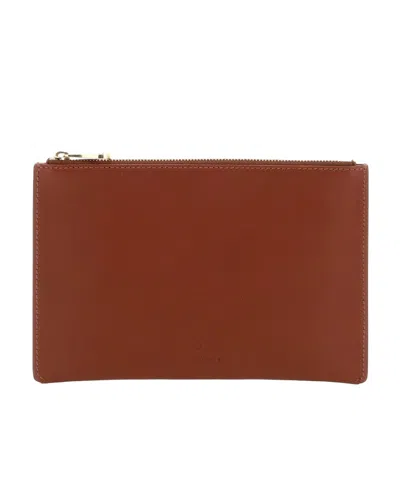 Il Bisonte Logo Hand-held Bag In Red