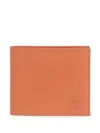 Il Bisonte Logo-debossed Leather Wallet In Orange