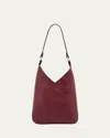 Il Bisonte Malibu Leather Shoulder Bag In Burgundy