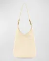 Il Bisonte Malibu Leather Shoulder Bag In Bianco Latte