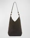 Il Bisonte Malibu Leather Shoulder Bag In Black