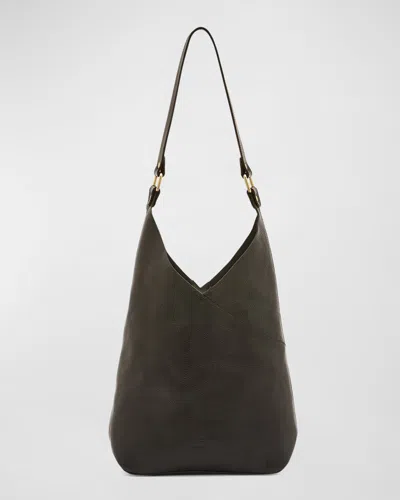 Il Bisonte Malibu Leather Shoulder Bag In Black