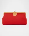 Il Bisonte Manuela Frame Canvas Clutch Bag