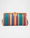 Il Bisonte Manuela Frame Canvas Clutch Bag