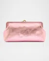 Il Bisonte Manuela Metallic Leather Clutch Bag