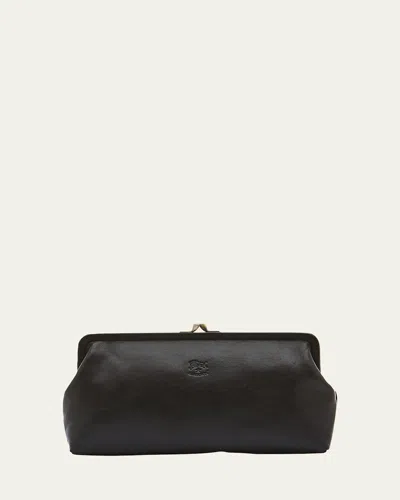 Il Bisonte Manuela Vegetable-tanned Leather Clutch Bag