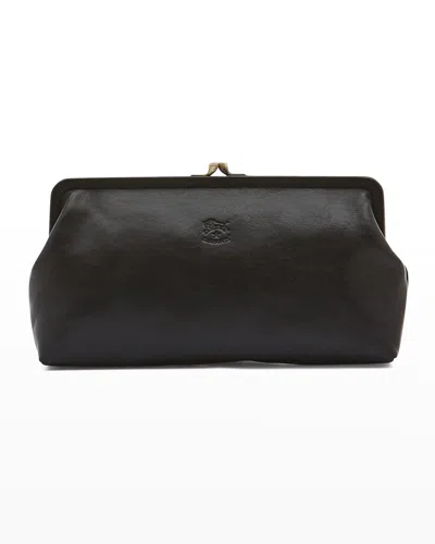 Il Bisonte Manuela Vegetable-tanned Leather Clutch Bag