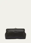 Il Bisonte Manuela Vegetable-tanned Leather Clutch Bag In Black