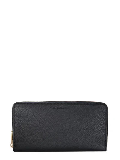 Il Bisonte Mediterranean Portfolio Wallet In Black