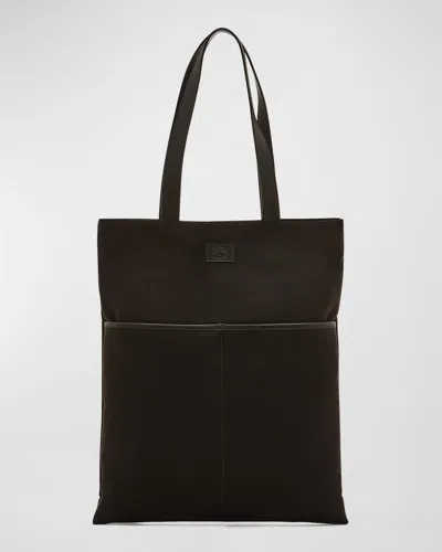 Il Bisonte Men's Bardi Nylon Tote Bag In Black